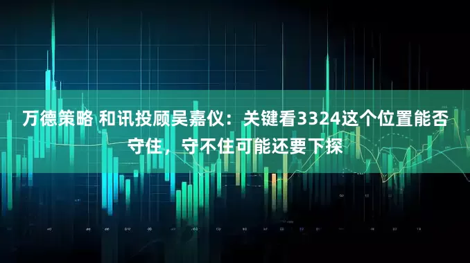 万德策略 和讯投顾吴嘉仪：关键看3324这个位置能否守住，守不住可能还要下探