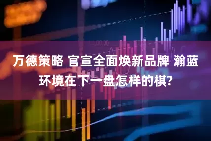万德策略 官宣全面焕新品牌 瀚蓝环境在下一盘怎样的棋?